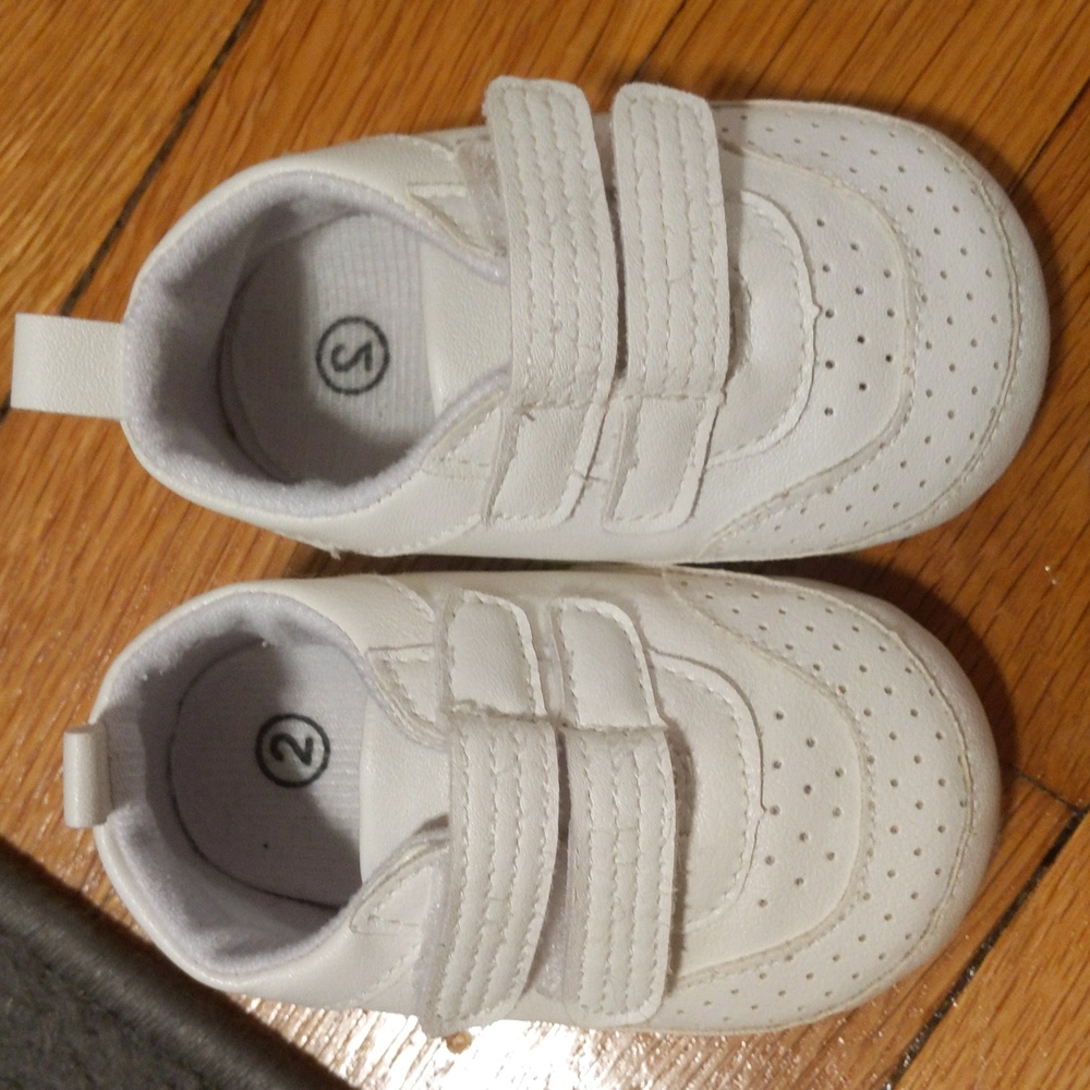 Baby white sneakers